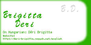 brigitta deri business card